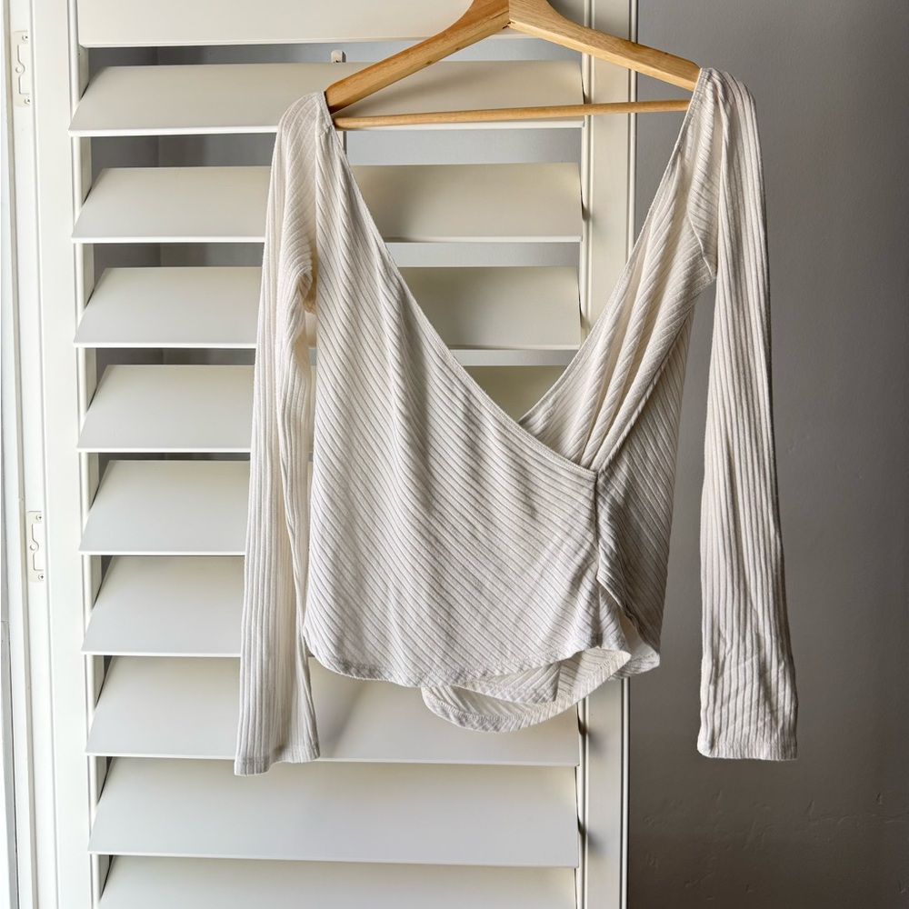Reformation Minnie Knit Top in Ivory